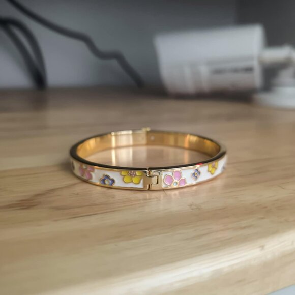 TORY KIRA FLOWER BRACELET, 7MM SIZE M - Picture 3 of 4